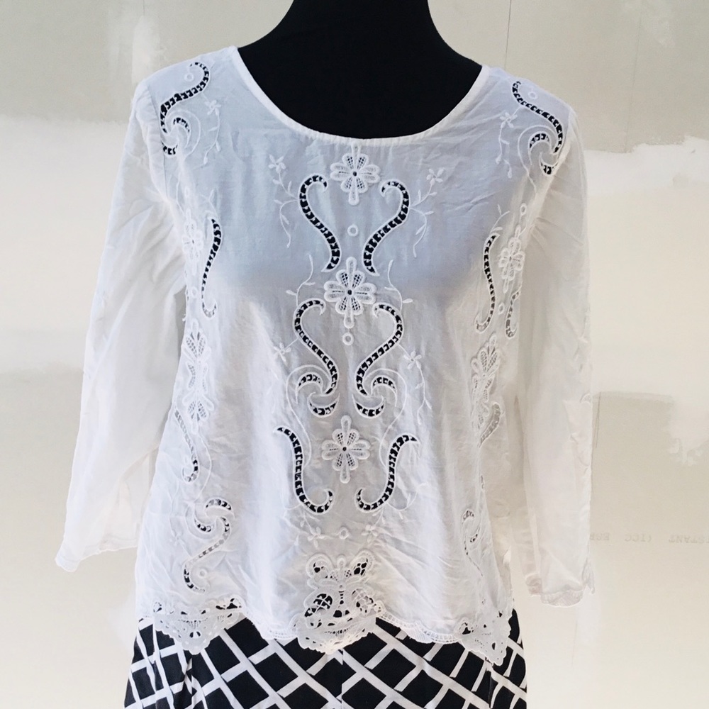 Delicate Lacy Cotton Shirt